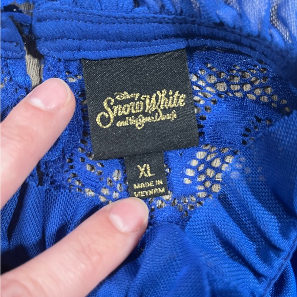 Disney Snow White and the Seven Dwarfs Blue Lace High Neck Dress - Picture 6 of 11